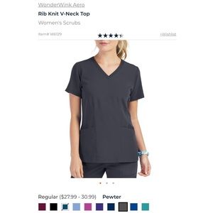 Set of Wonderwink Aero Scrubs - Pewter
